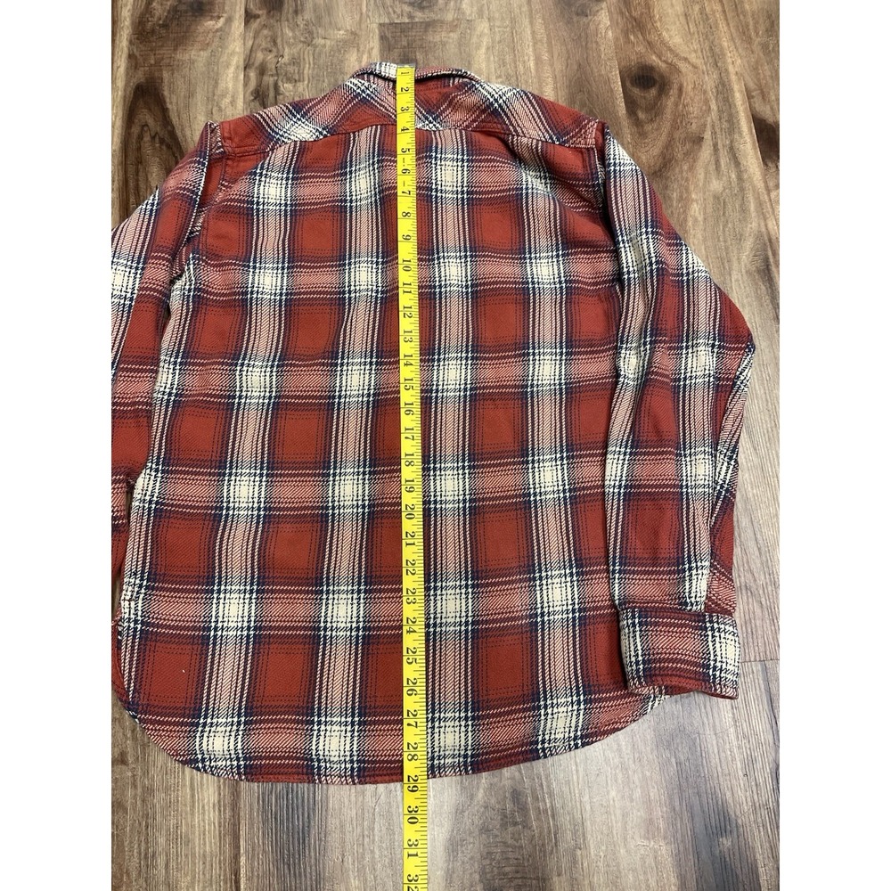 Imogene + Willie Ellie Plaid Red Flannel Shirt Womens XS Cotton Made in USA - Picture 9 of 9